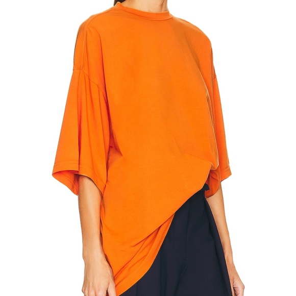 Helsa Jersey Oversized orange t shirt size Medium NWT - Picture 4 of 7